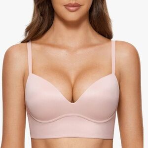NWOT DOBREVA Push-Up Wireless No Underwire Plunge Bra